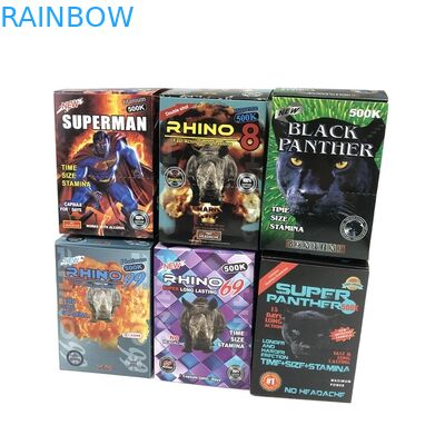 Карта бумаги волдыря карты 500k 3D волдыря таблетки секса SGS Hologram с коробкой дисплея