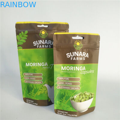 Прокатанная упаковка еды SGS фильма VMPET Resealable кладет 110mic в мешки для чая/гаек