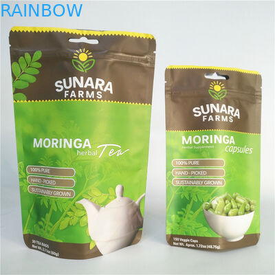 Прокатанная упаковка еды SGS фильма VMPET Resealable кладет 110mic в мешки для чая/гаек