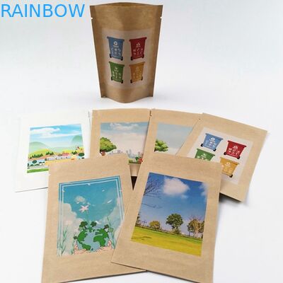 PLA сумки бумаги плода SGS MOPP 50mic кукурузного крахмала упаковывая выровнялся