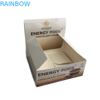 Vmpet доски цвета слоновой кости коробки 350G бумаги дисплея ISO CMYK закуски упаковывая