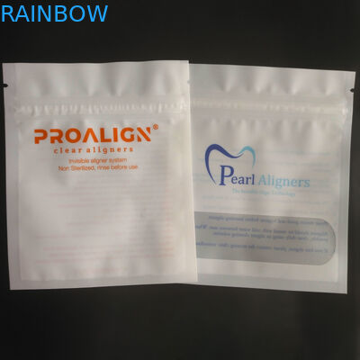 Замка застежка-молнии MOPP Vmpet ISO Aligners штейновых зубов пластикового упаковывая ясный