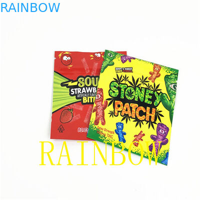 жара 100mic Edibles CMYK - конфеты мешка фольги Mylar уплотнения 80x100mm VMPET