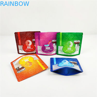 сумка FSC штейновая CBD Mylar сумки 28g 80mic 1/4oz CMYK Mylar упаковывая