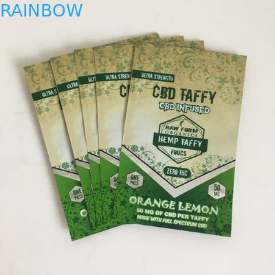 Доказательство Mylar запаха кладет Ziplock цветок в мешки конопли пластиковое CBD настояло сумки Gummies Mylar конфеты 50mg 100mg упаковывая