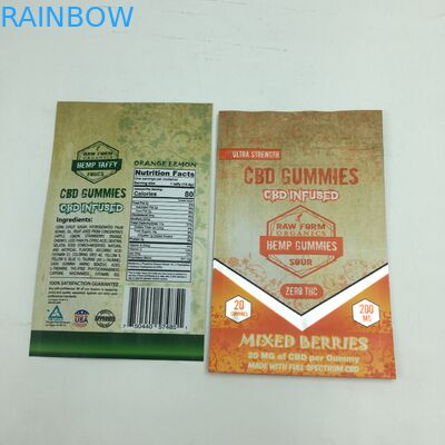 Изготовленные на заказ напечатанные 1g 3.5g повторно используют сумку засорителя стойки вверх съестную 3.5g mylar медведя CBD молнии доказательства запаха камедеобразную небольшую