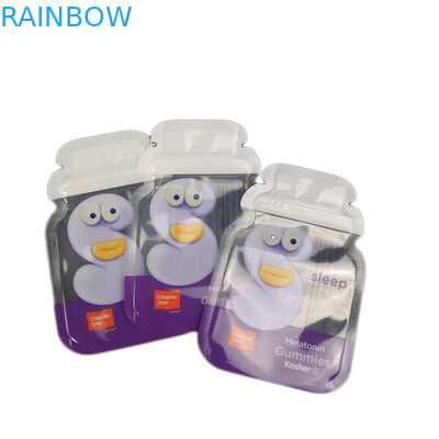 Упаковка мешков сумок оптовых Cb логотипа неправильной формы пластиковых Ziplock изготовленных на заказ съестная камедеобразная