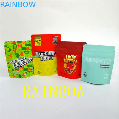 Изготовленная на заказ напечатанная стойка доказательства запаха мягкого прикосновения вверх по штейну Mylar доказательства ребенка ziplock кладет в мешки для высушенных цветков выходит упаковка