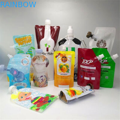 Пластиковый жидкостный мешок mylar spout доказательства кладет оптовое в мешки для пакетов мешка еды чая молока детского питания сока упаковывая