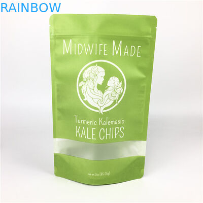 Изготовленная на заказ напечатанная стойка качества еды вверх по печеньям фольги уплотнения замка застежка-молнии пластиковым откалывает бумажные упаковывая сумки с ясным окном