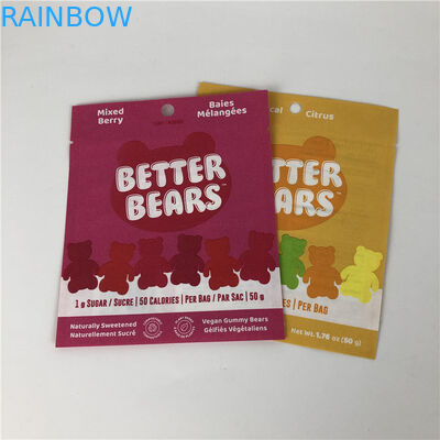 Жара бортового уплотнения 3 плоская - герметизируя сумки печенья съестные CBD THC Gummies закуски Biodegradable упаковывая