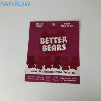 Жара бортового уплотнения 3 плоская - герметизируя сумки печенья съестные CBD THC Gummies закуски Biodegradable упаковывая