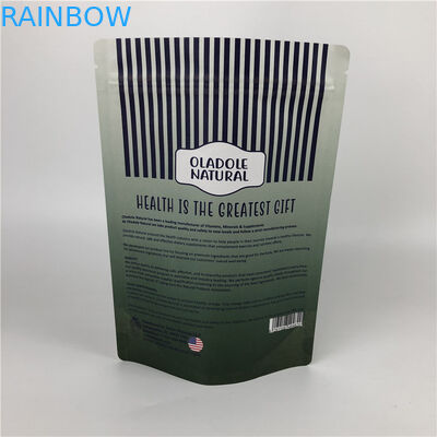 Изготовленные на заказ печатая обломоки промелькивают бумажные мешки Kraft мешка стойки замка вверх белые