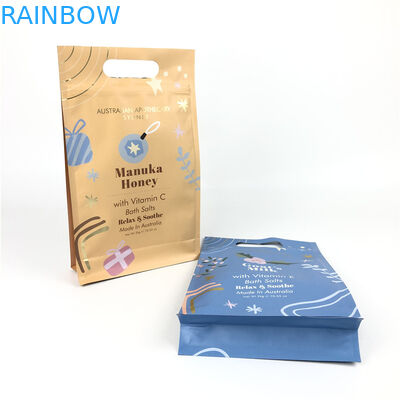 Плоские нижние сумки качества еды замка застежка-молнии плоские нижние с ручкой для тела Scrub упаковка