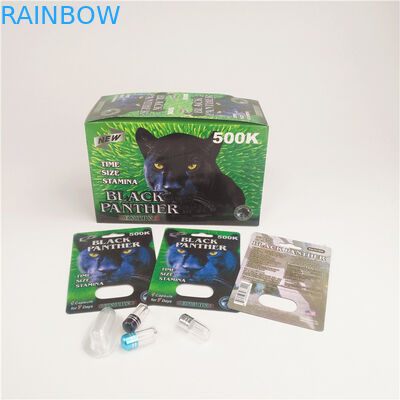 карта Pantone CYMK CMRK волдыря таблетки усиливающего агента 90mic с коробкой дисплея