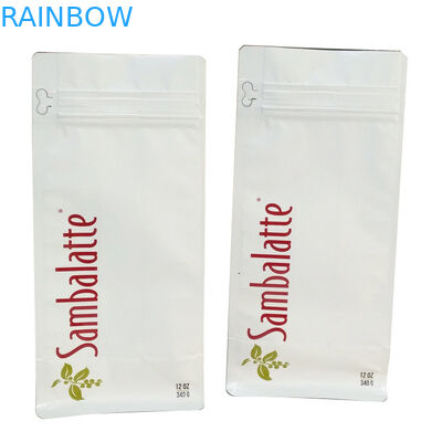 Дегазируя сумка молнии мешка 110mic CMYK MOPP кофе клапана штейновая плоская нижняя