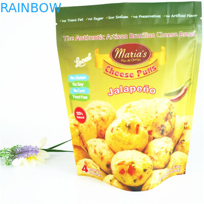 Resealable молния 110mic кладет попкорн в мешки CMYK пластиковый стоит вверх 1.2C MPET