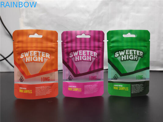 Еда конфеты CBD стоит вверх доказательство запаха пластиковой упаковки сумки mylar