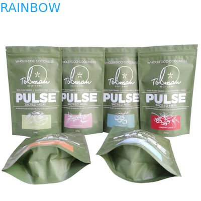 Подгонянные съестные мешки пластмассы Mylar упаковывая стойку Ziplock вверх по мешку для еды