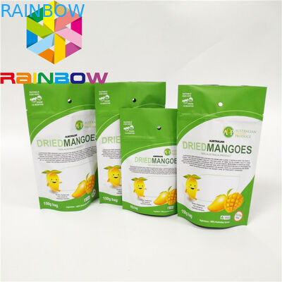 Подгонянные съестные мешки пластмассы Mylar упаковывая стойку Ziplock вверх по мешку для еды