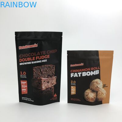 Мешки конопли пластиковые упаковывая еду стоят вверх сумка молнии