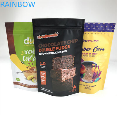 Алюминиевая фольга полиэтиленового пакета замка застежка-молнии качества еды стоит вверх сумка с молнией