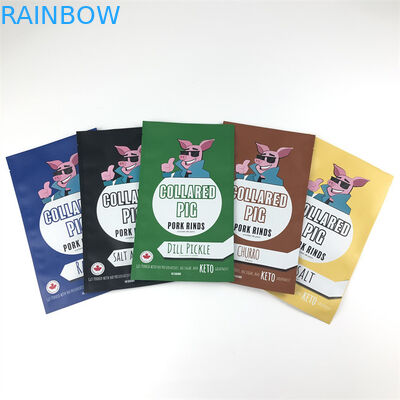 Замок застежка-молнии Mylar бортового уплотнения 3 пластиковый кладет Resealable доказательство в мешки запаха