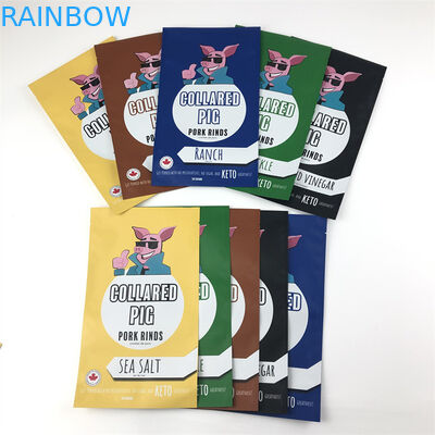 Замок застежка-молнии Mylar бортового уплотнения 3 пластиковый кладет Resealable доказательство в мешки запаха