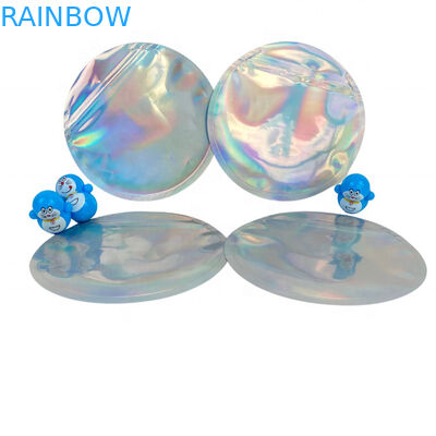 Мешок фольги молнии Mylar Hologram круга упаковывая 3.5g 4 дюйма диаметр 5 дюймов