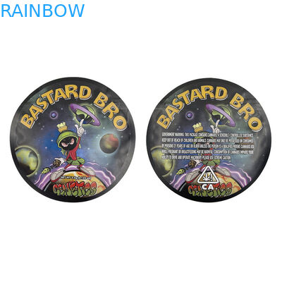 Смешанная плашка Edibles круга отрезала доказательство 3.5g запаха сумки форменной фольги Mylar упаковывая