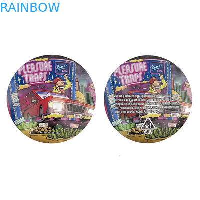 Смешанная плашка Edibles круга отрезала доказательство 3.5g запаха сумки форменной фольги Mylar упаковывая