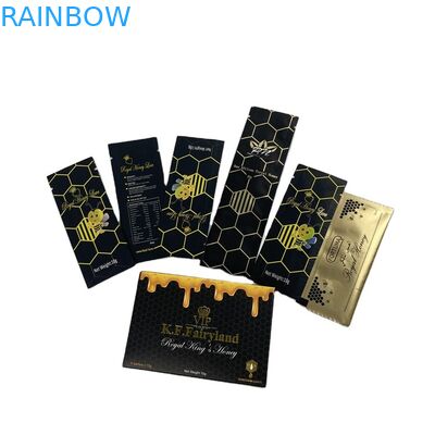 Пчела превращает в желе травяные мешки пластмассы меда упаковывая 100% естественное