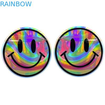 Сумки 3.5G округлой формы семян цветка полиэтиленовых пакетов Mylar Edibles доказательства запаха голографические