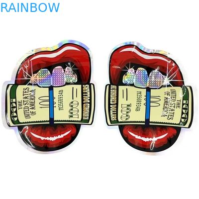 Сумки 3.5G округлой формы семян цветка полиэтиленовых пакетов Mylar Edibles доказательства запаха голографические