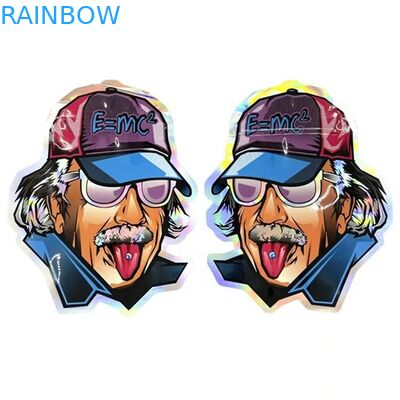 Сумки 3.5G округлой формы семян цветка полиэтиленовых пакетов Mylar Edibles доказательства запаха голографические