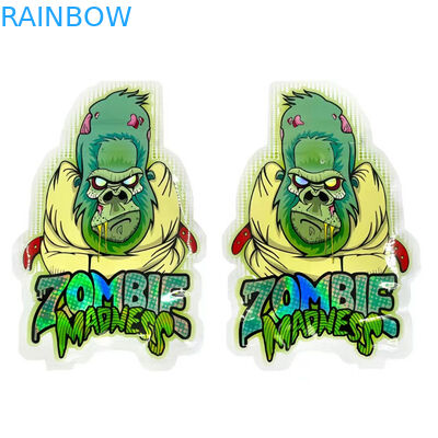 Сумки 3.5G округлой формы семян цветка полиэтиленовых пакетов Mylar Edibles доказательства запаха голографические