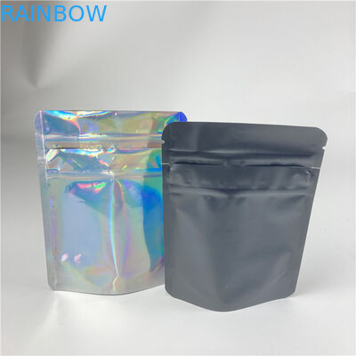 Мешки пластмассы Hologram упаковывая стойку вверх по сумке молнии Childproof