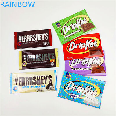 Изготовленная на заказ напечатанная сумка закуски Mylar Edibles упаковывая для шоколадного батончика 400mg
