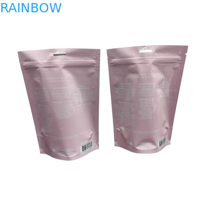 Изготовленный на заказ напечатанный мешок молнии стойки алюминиевой фольги вверх пластиковый для тела соли моря океана Scrub сливк