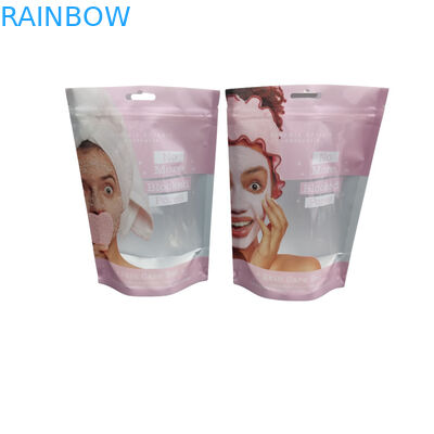 Изготовленный на заказ напечатанный мешок молнии стойки алюминиевой фольги вверх пластиковый для тела соли моря океана Scrub сливк