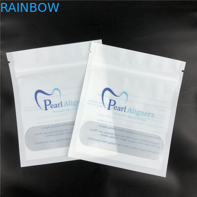 Ziplock Mylar Aligners расчалок черноты Matt плоский кладет ясный фронт в мешки для аксессуаров зубов