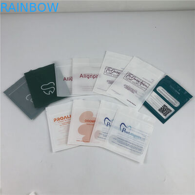Ziplock Mylar Aligners расчалок черноты Matt плоский кладет ясный фронт в мешки для аксессуаров зубов