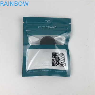 Ziplock Mylar Aligners расчалок черноты Matt плоский кладет ясный фронт в мешки для аксессуаров зубов