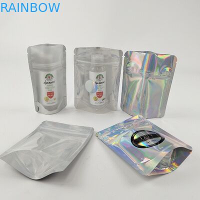 Resealable Childproof Ziplock упаковка кладет ясную переднюю заднюю часть в мешки фольги съестную для еды
