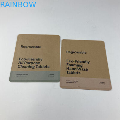 Напечатанная цифров саше PLA OEM сумка многоразового Compostable плоская для пусковых площадок макияжа очищая