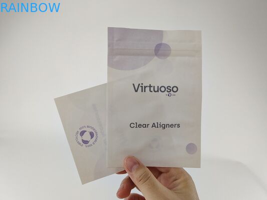 Зубы освобождают Aligners упаковка Mylar кладет PE в мешки MOPP Kraft бумажное одна сторона прозрачная