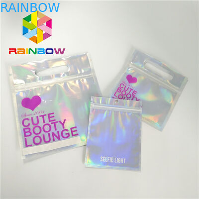 Swimwear мягкого прикосновения сумки водоустойчивого пластикового бикини упаковывая повторно использует сумки замка застежка-молнии