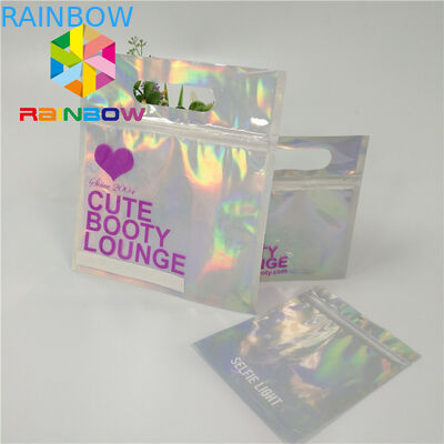 Swimwear мягкого прикосновения сумки водоустойчивого пластикового бикини упаковывая повторно использует сумки замка застежка-молнии