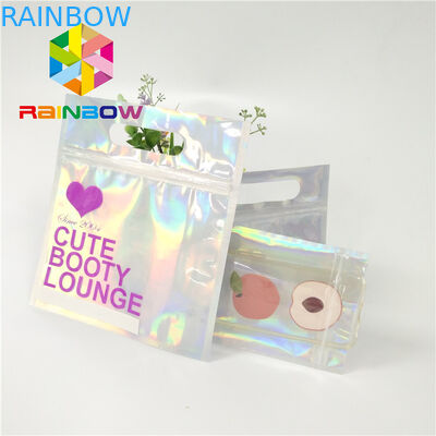 Swimwear мягкого прикосновения сумки водоустойчивого пластикового бикини упаковывая повторно использует сумки замка застежка-молнии