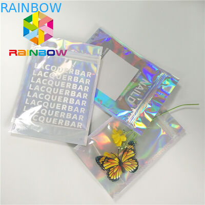 Swimwear мягкого прикосновения сумки водоустойчивого пластикового бикини упаковывая повторно использует сумки замка застежка-молнии